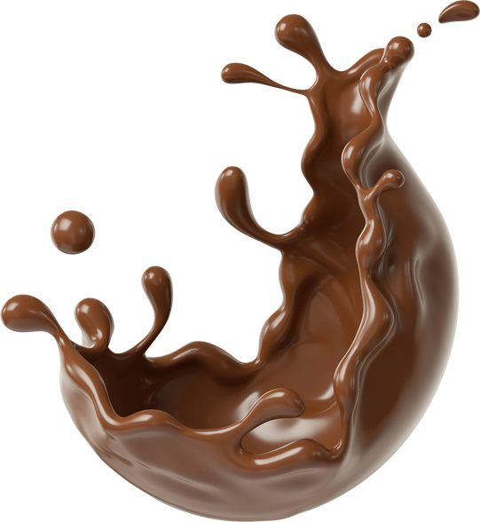 Brown Liquid chocolate splash or cocoa splashing